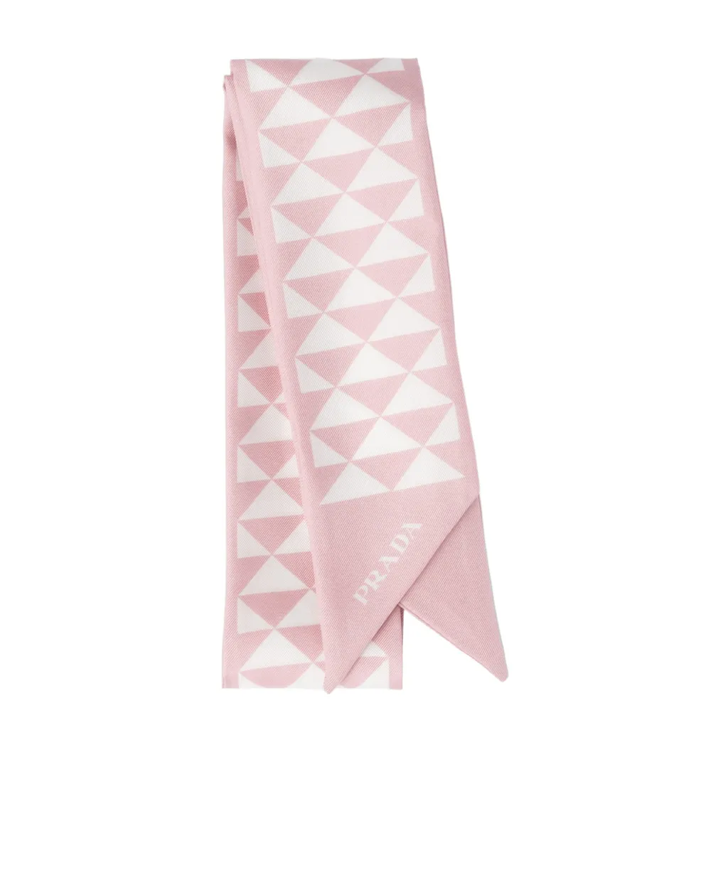 Prada Pattern-Printed Scarf