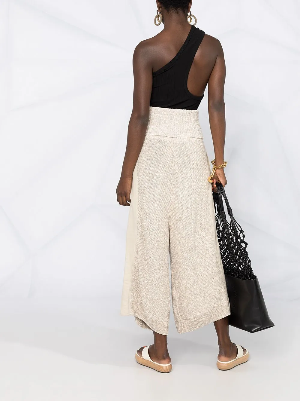 Wide-Leg Knitted Trousers