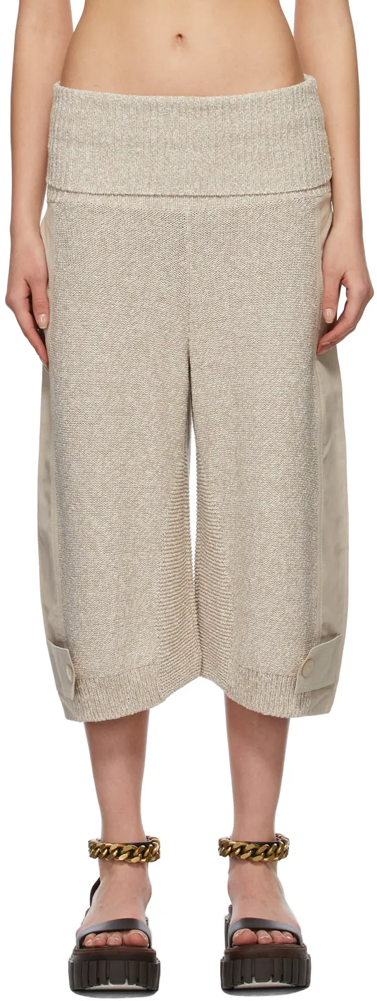 Wide-Leg Knitted Trousers