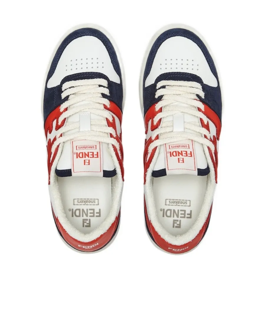 Multicolour Leather Low-Tops