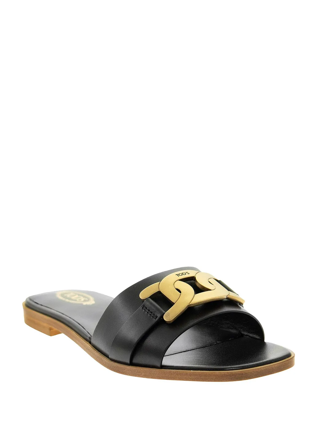 Chain-Detail Flat Sandals