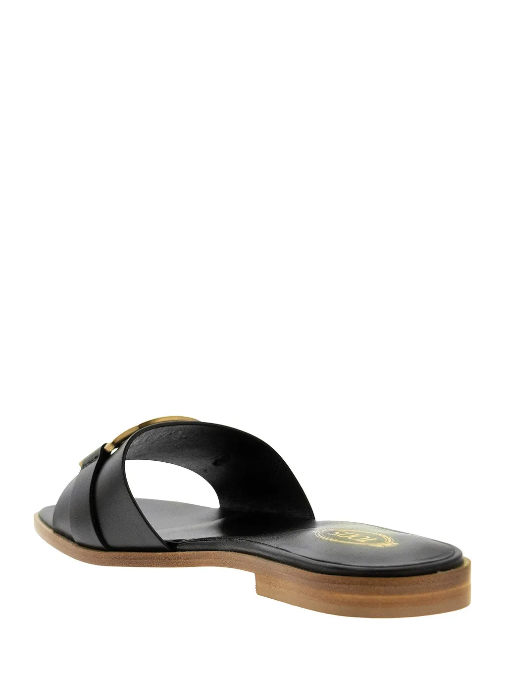 Chain-Detail Flat Sandals