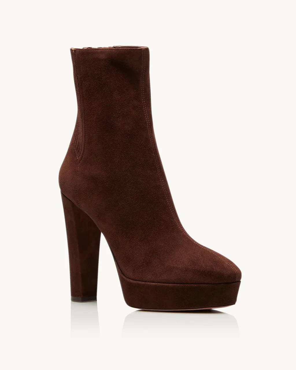 Aquazzura Round-Toe Heeled Ankle Boots