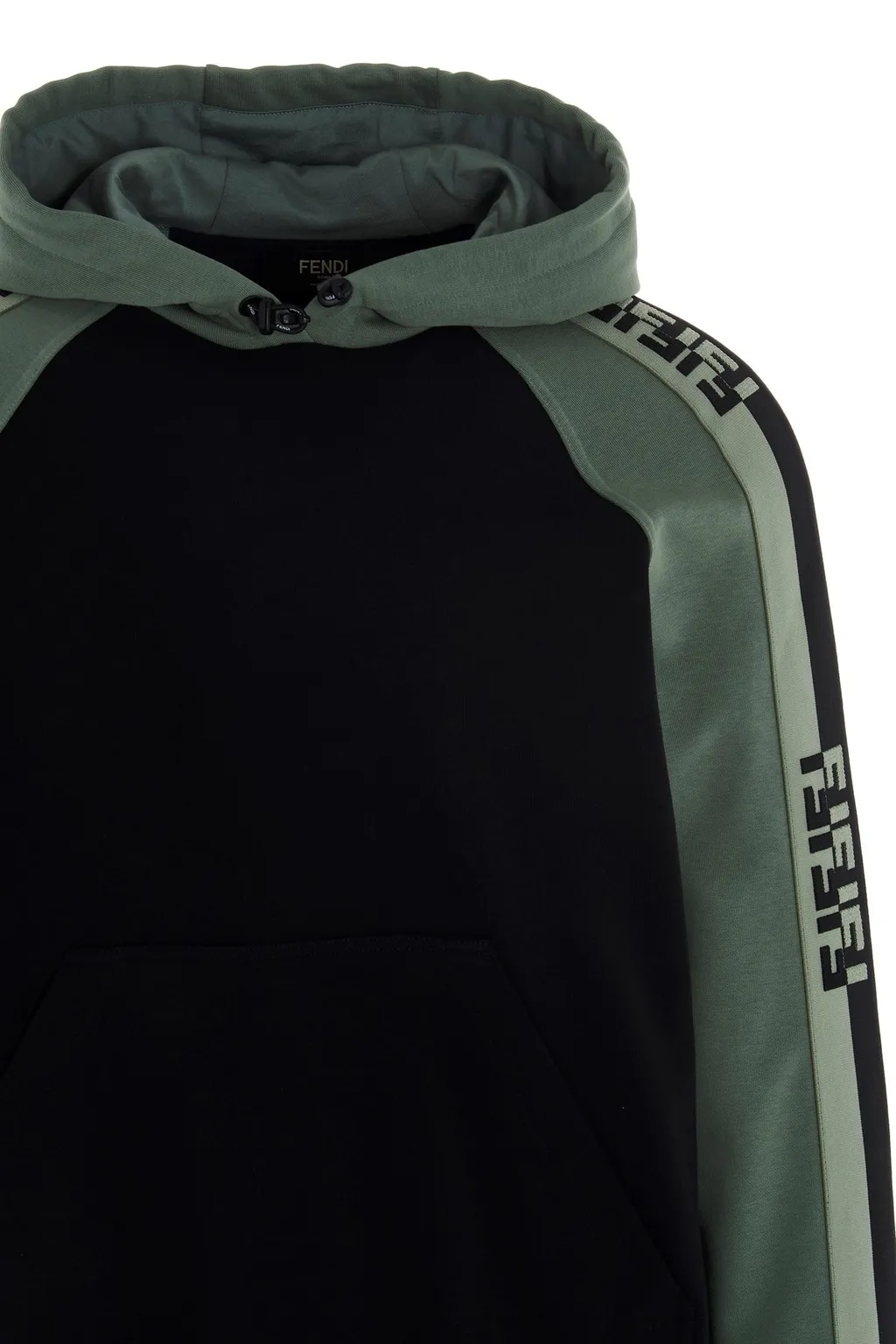Ff Stripe Panelled Hoodie