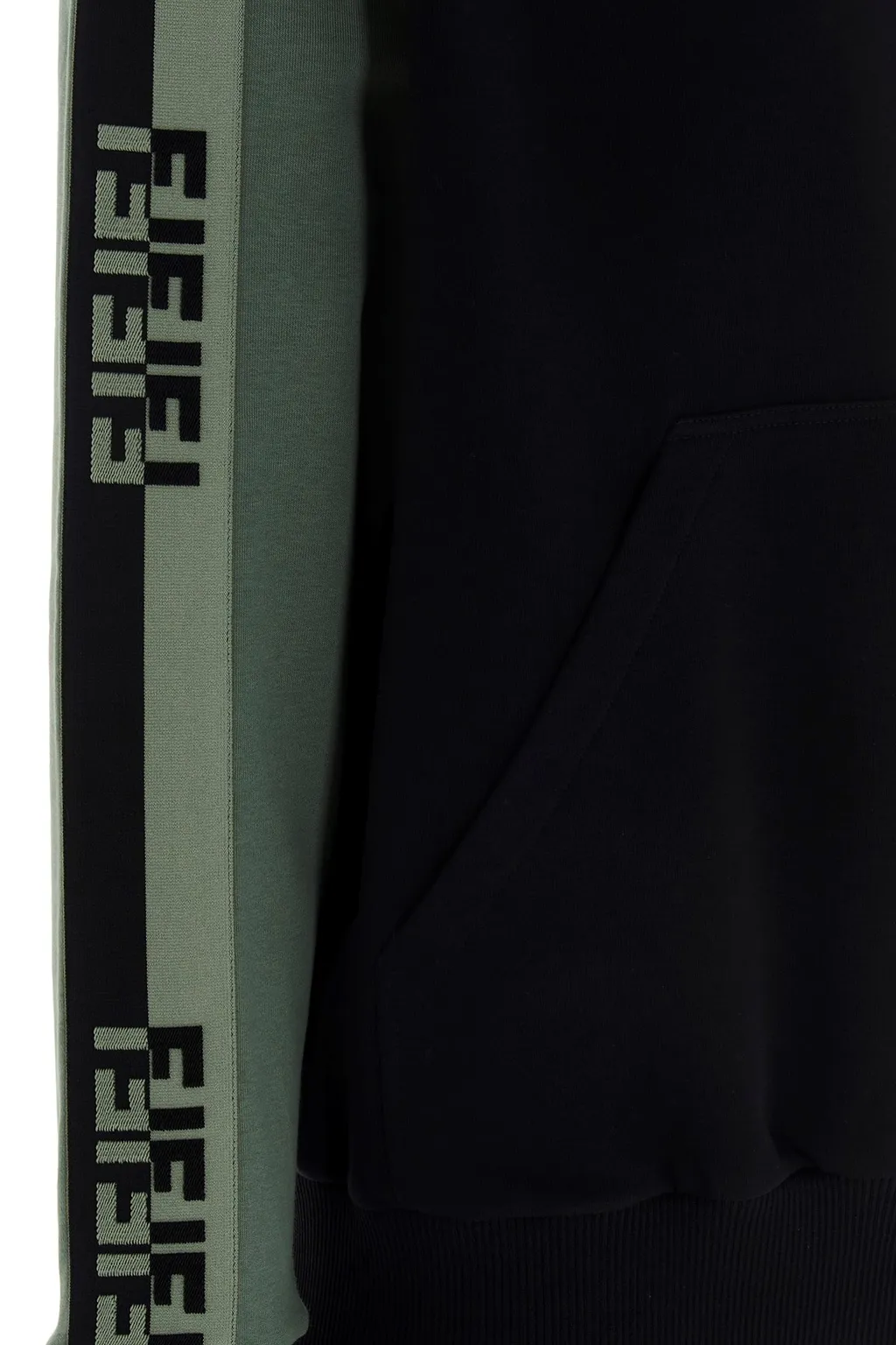 Ff Stripe Panelled Hoodie