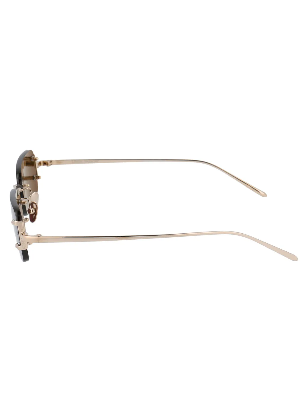 Rimless Rectangular-Frame Sunglasses