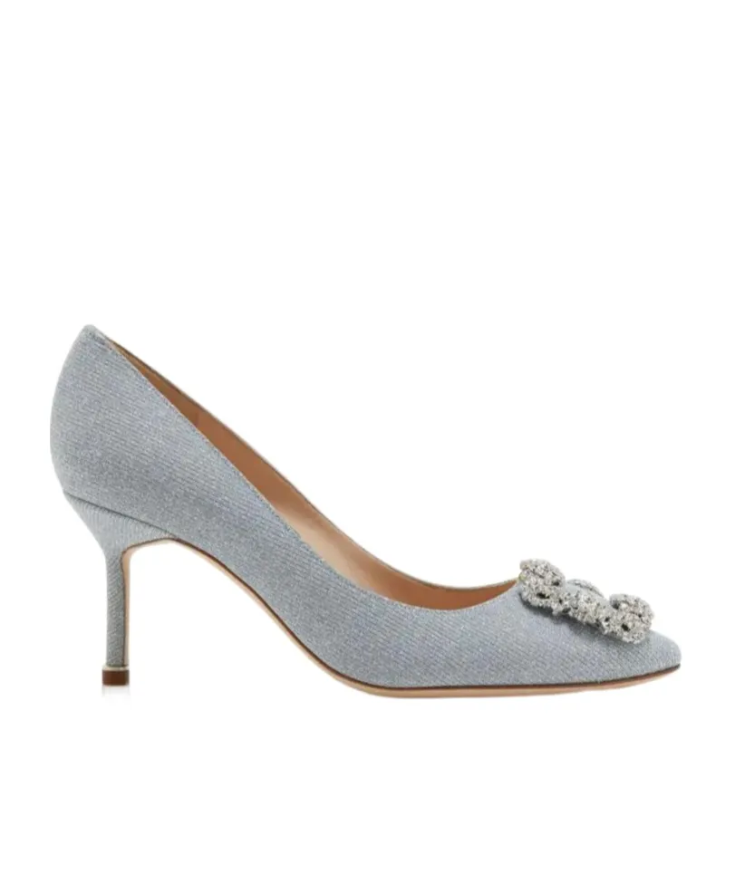 Crystal Clasp High Heels