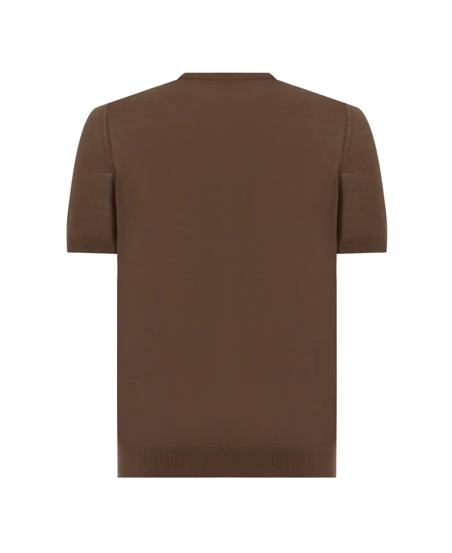 Malo Short-Sleeved Knit Jumper