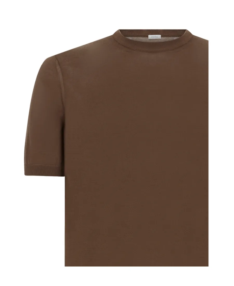 Malo Short-Sleeved Knit Jumper