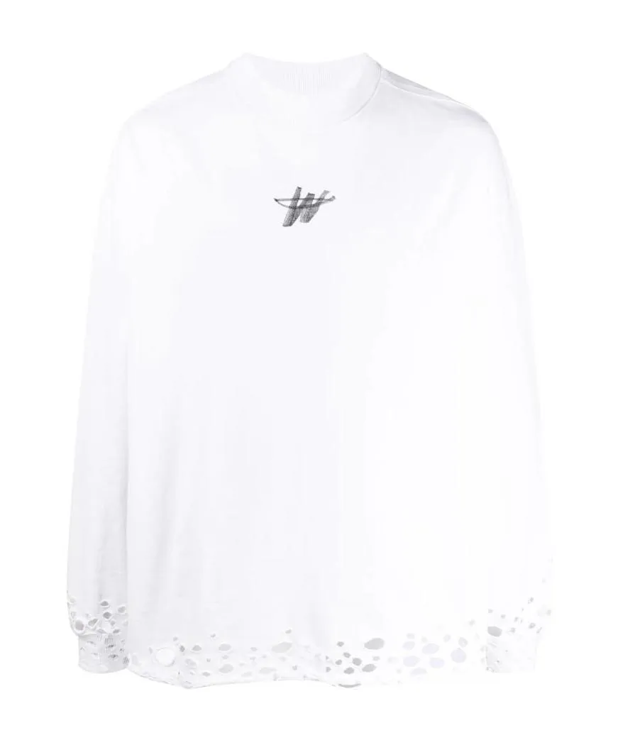 Branded Perforated Sweatshirt