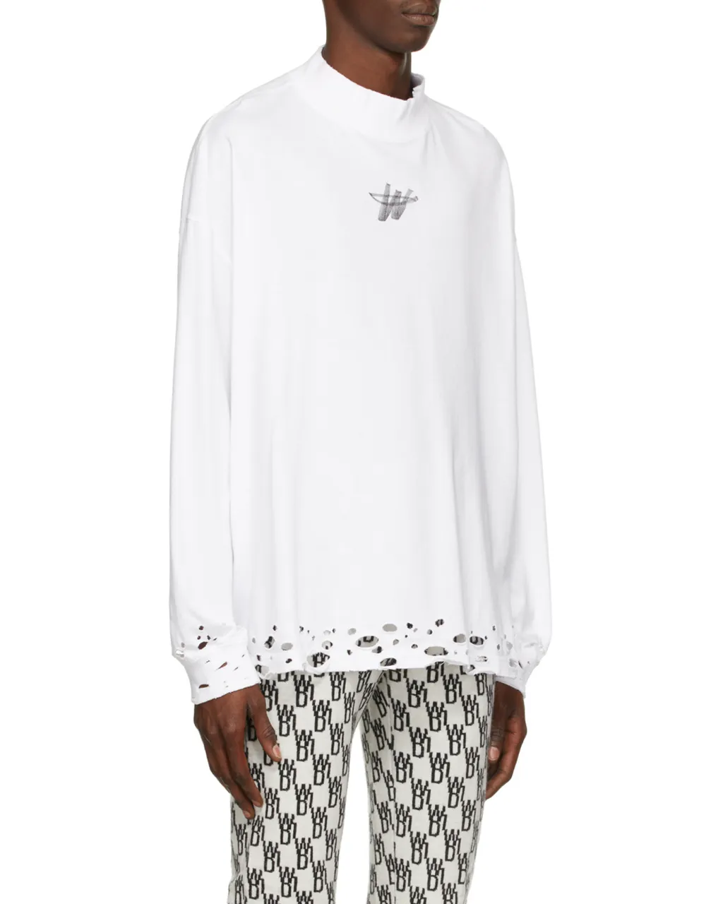 Branded Perforated Sweatshirt
