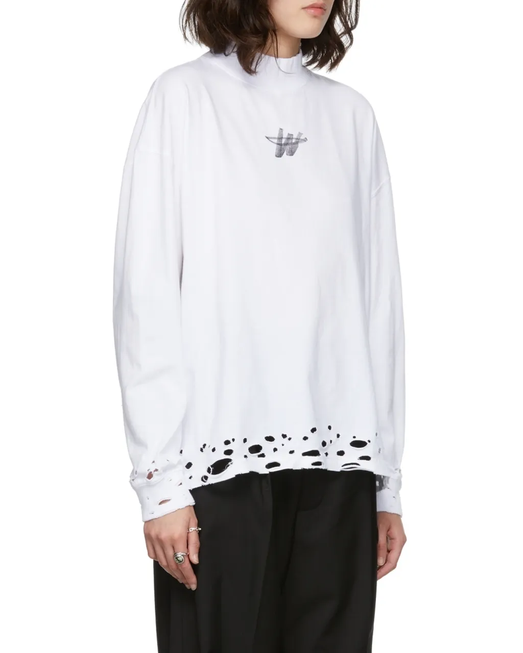 Branded Perforated Sweatshirt
