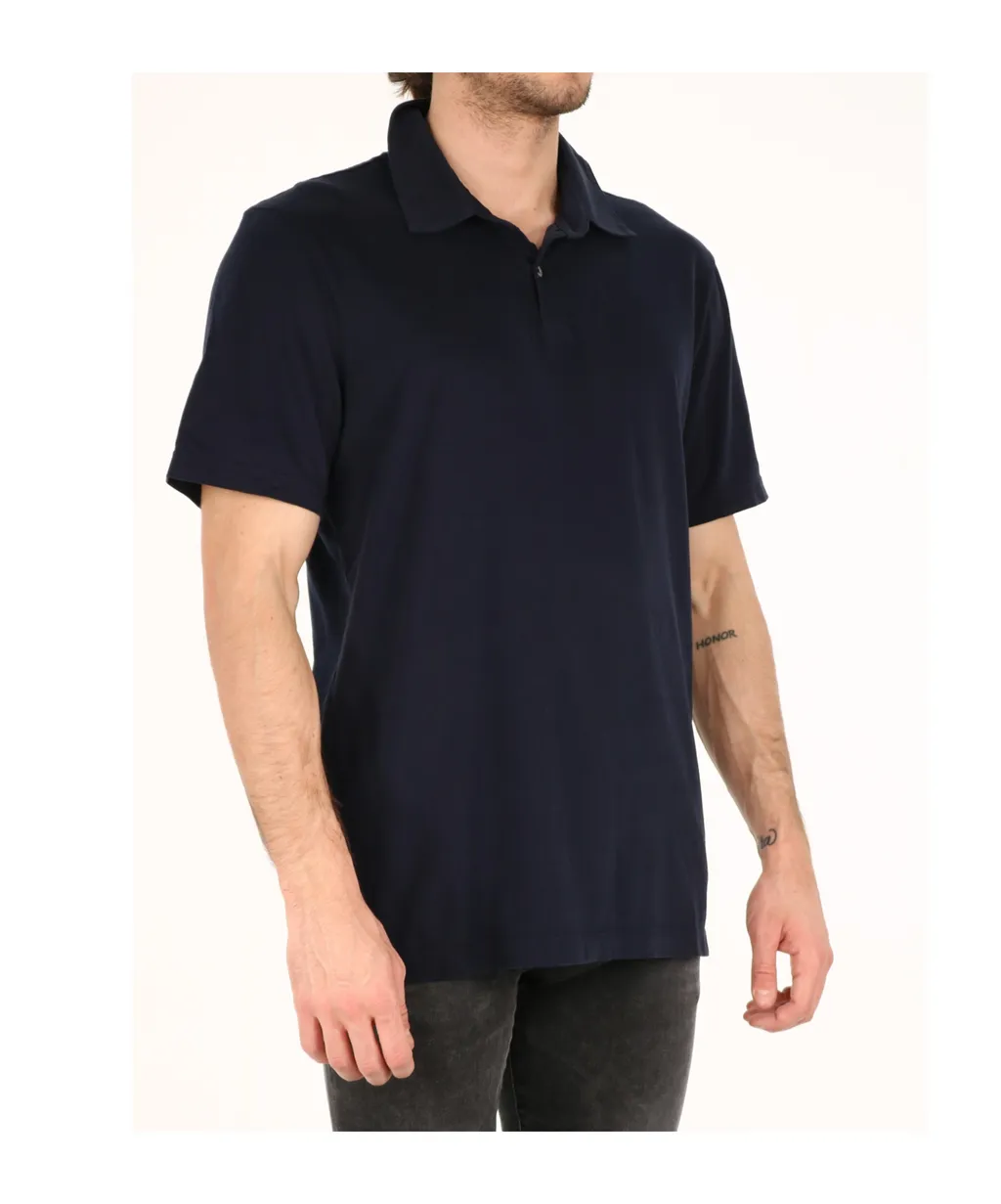 James Perse Button Detailed Short-Sleeved Polo Shirt