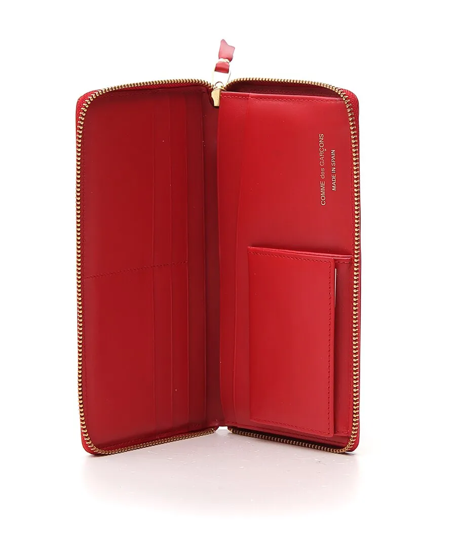 Comme Des GarÇOns Wallet Polka Dot Printed Zip-Around Wallet
