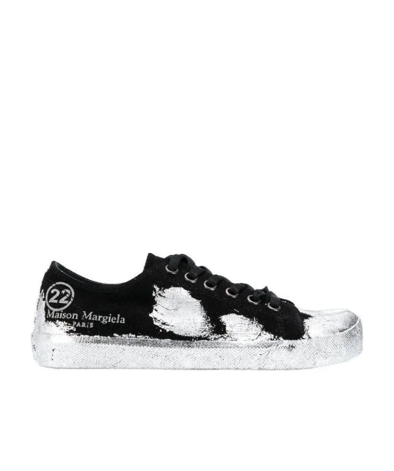 Tabi Paint-Effect Sneakers
