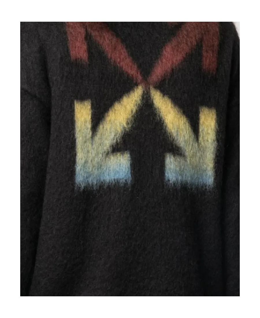 Off-White Gradient Diagonal Print Knitted Jumper