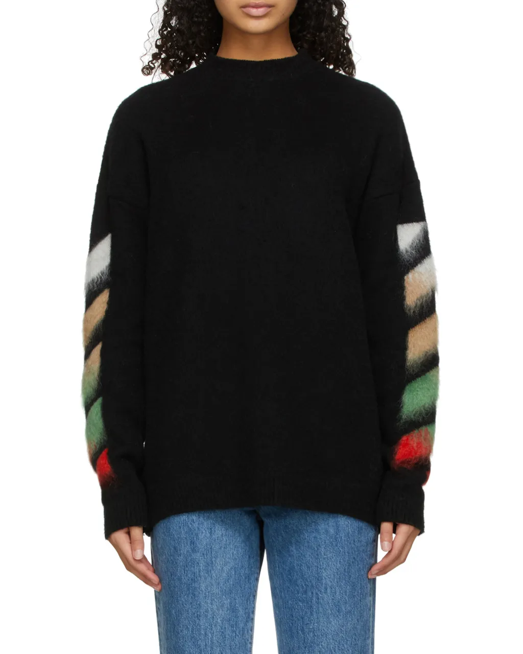 Off-White Gradient Diagonal Print Knitted Jumper