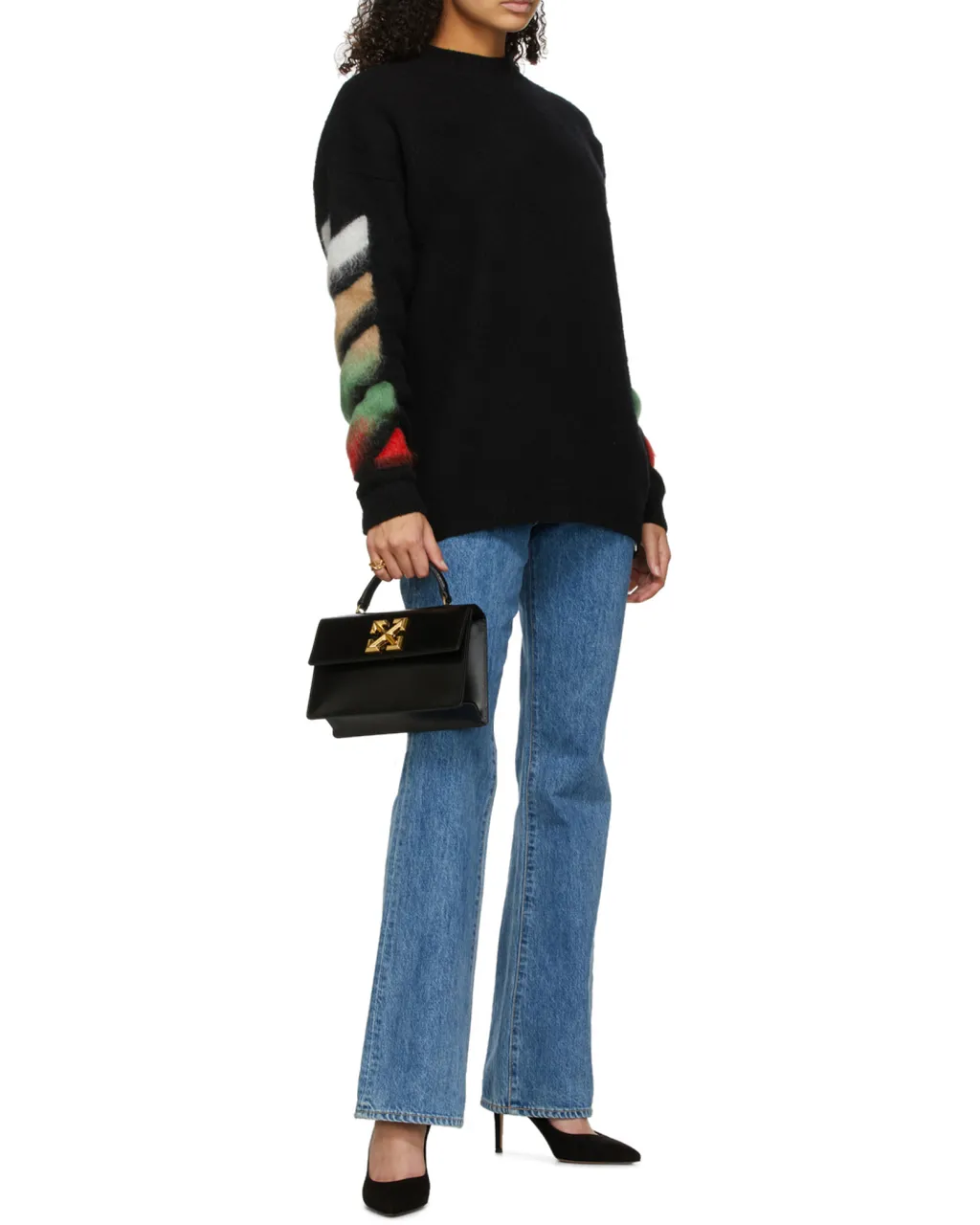 Off-White Gradient Diagonal Print Knitted Jumper