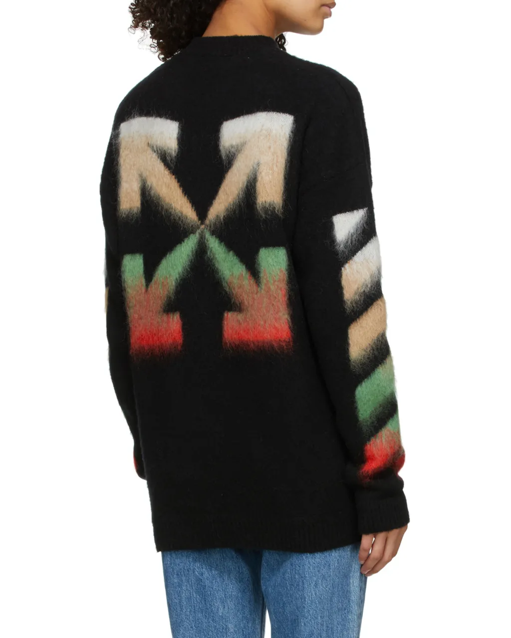 Off-White Gradient Diagonal Print Knitted Jumper
