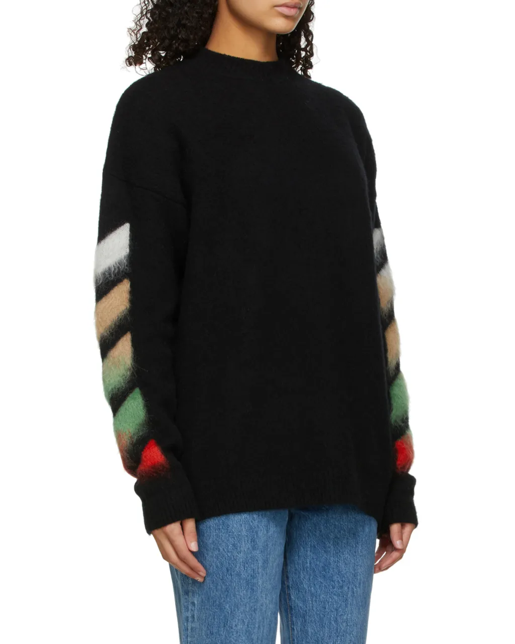 Off-White Gradient Diagonal Print Knitted Jumper