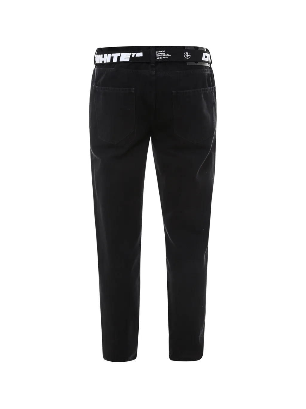 Off-White Industrial Belted Tapered Jeans