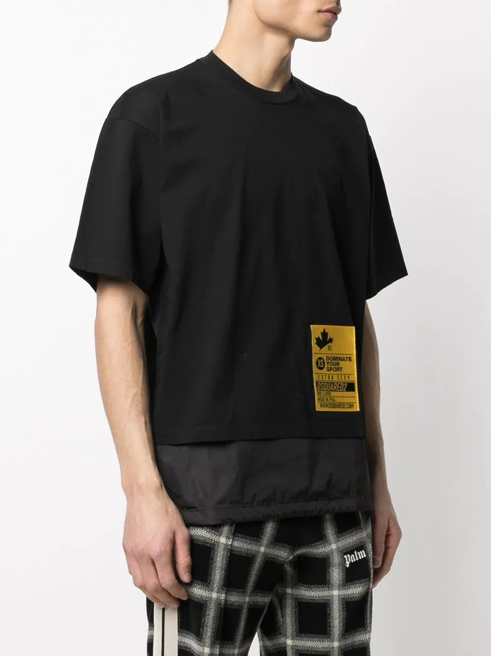 Logo-Patch Removable-Panel T-Shirt