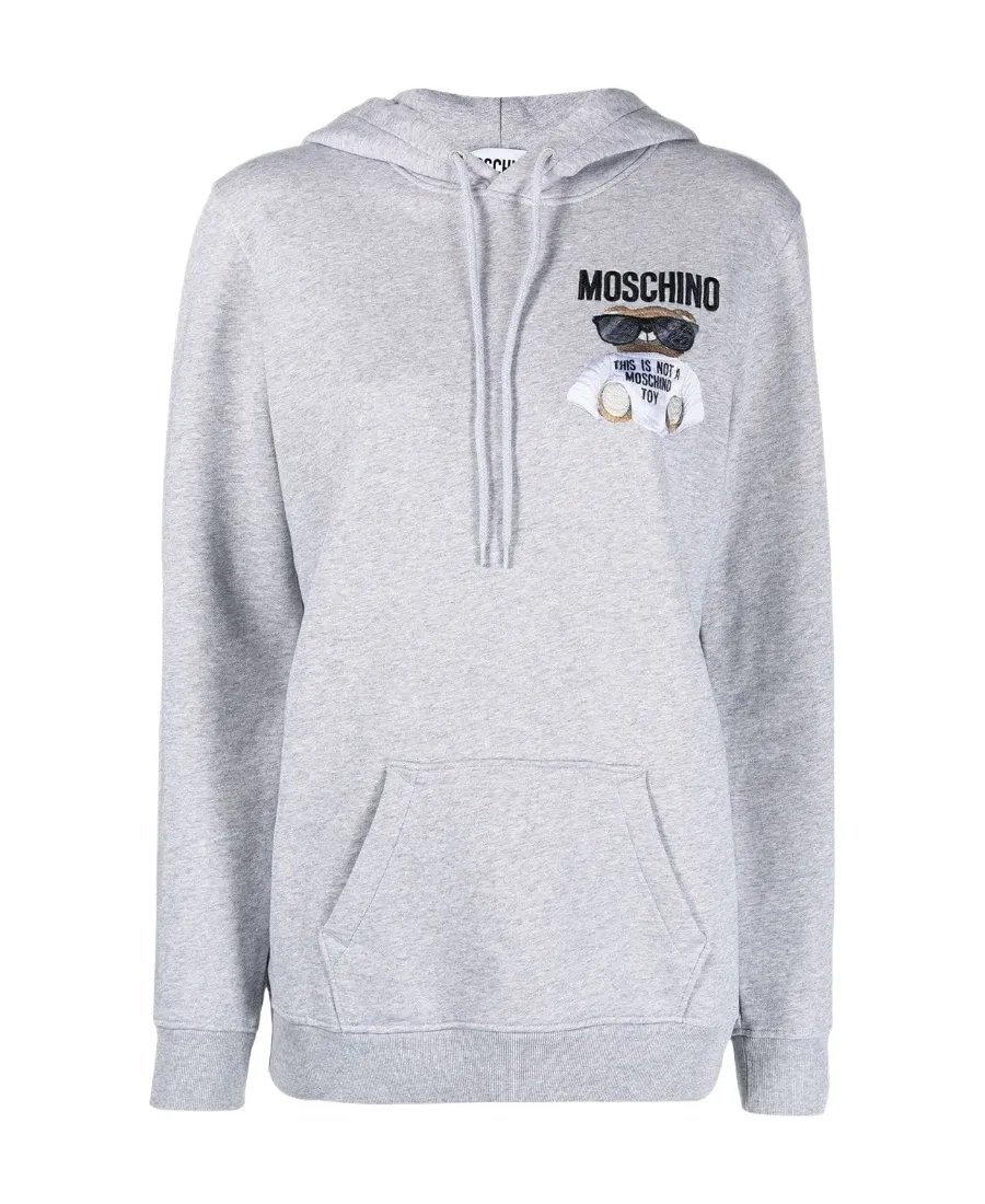 Teddy Logo Embroidered Hooded Hooded Hoodie