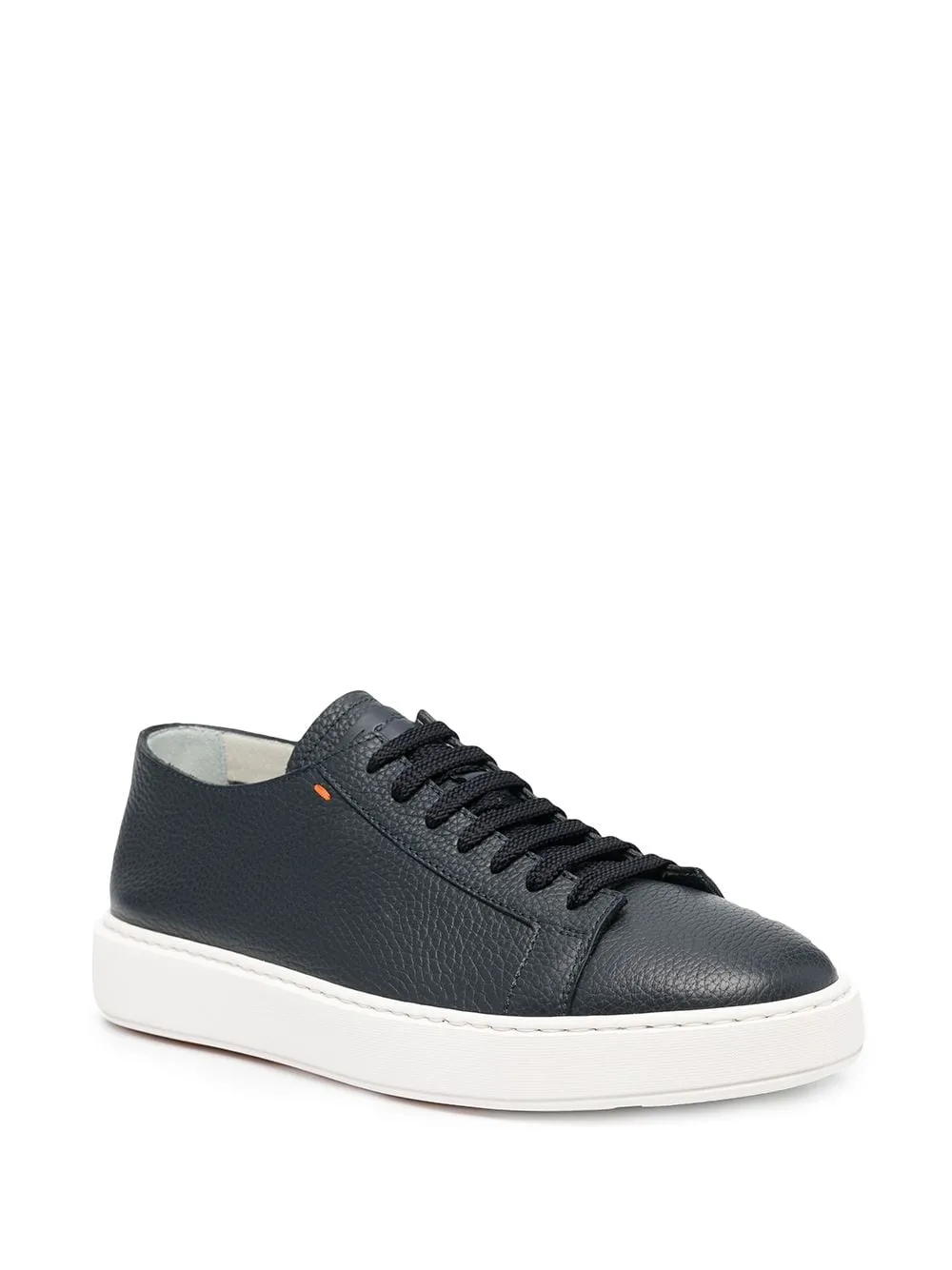 Santoni Round Toe Lace-Up Sneakers