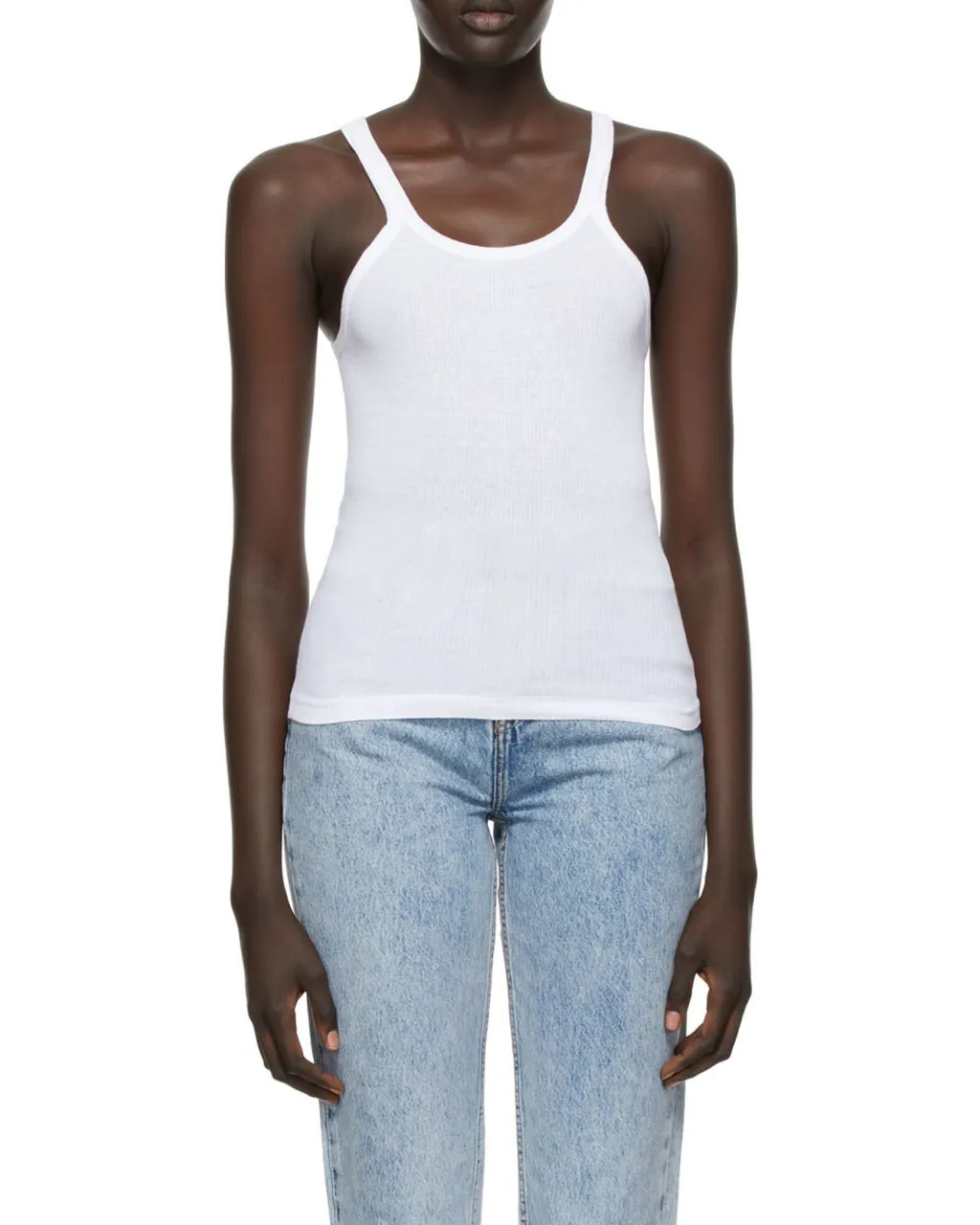 Re/Done Ribbed Tank Top