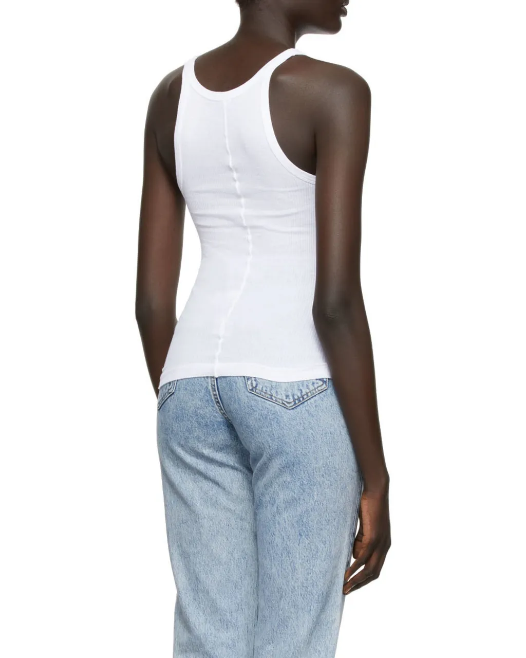 Re/Done Ribbed Tank Top