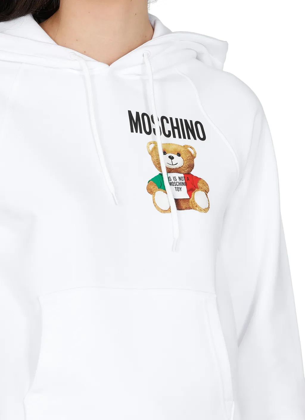 Teddy Logo Print Hoodie