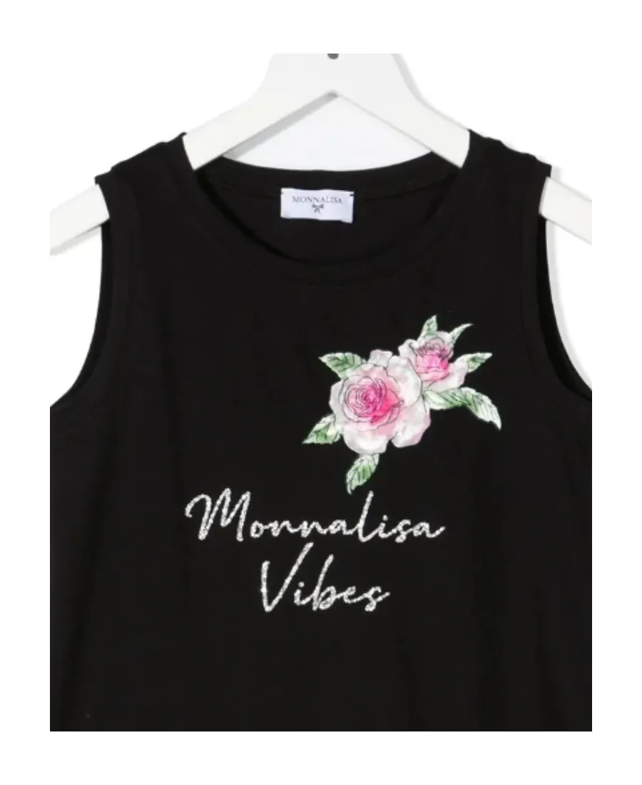Rose-Print Tank Top