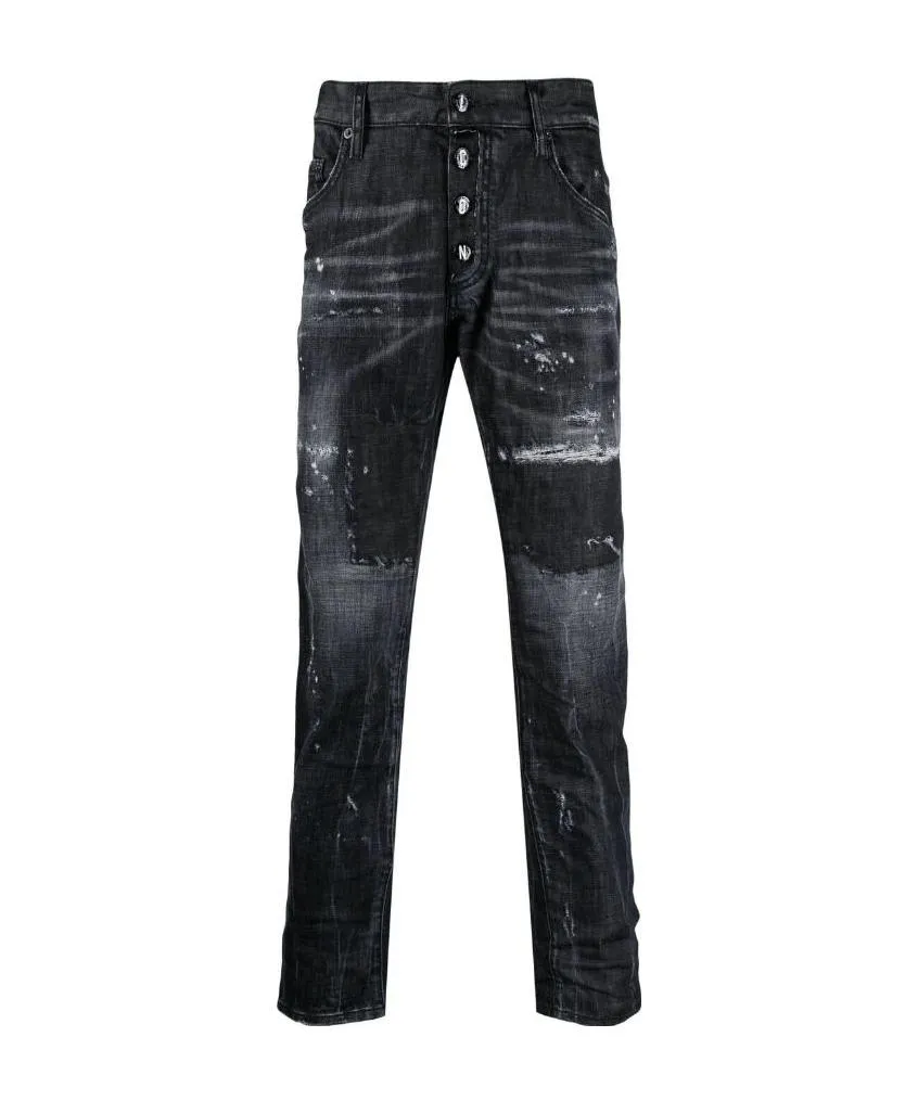 Icon Distressed-Effect Skinny Jeans