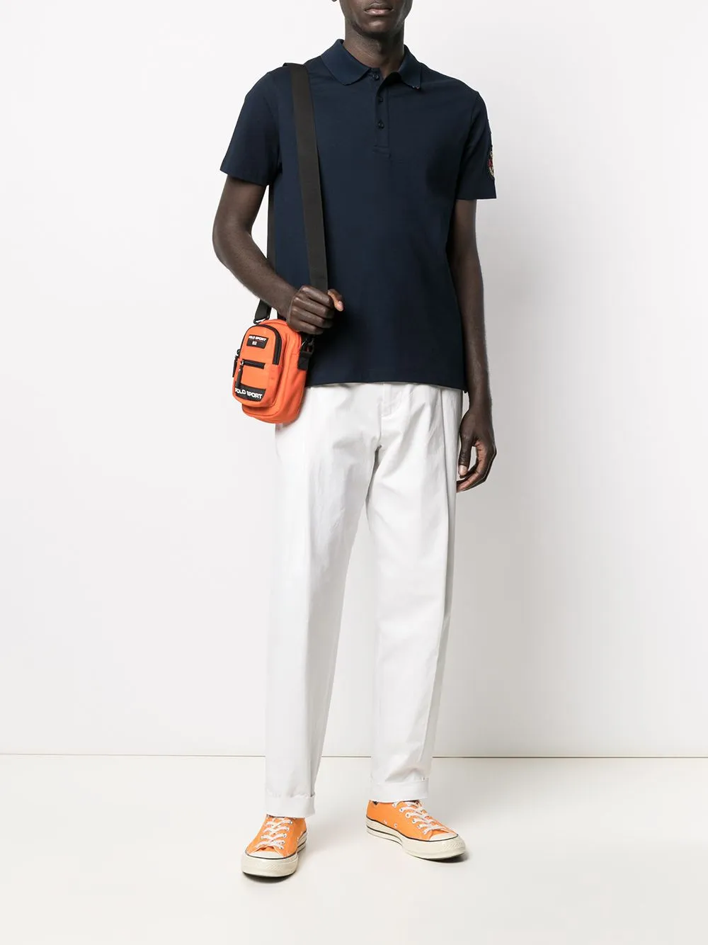 Logo Patch Polo Shirt