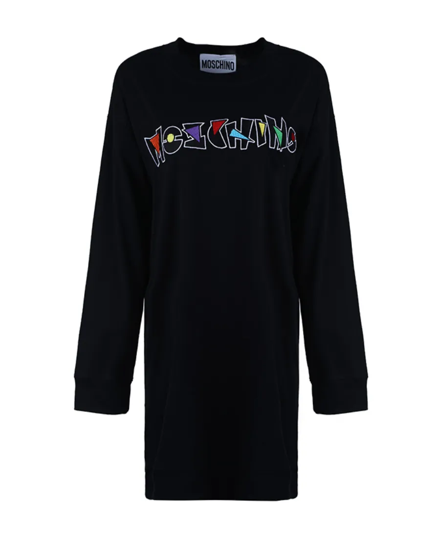 Logo-Embroidered Dress
