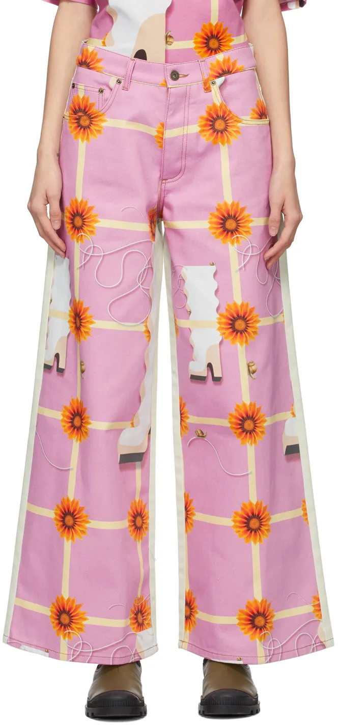 X Anthea Hamilton Wide-Leg Jeans