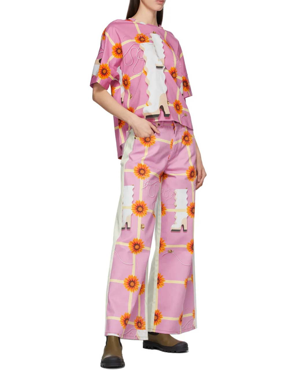 X Anthea Hamilton Wide-Leg Jeans