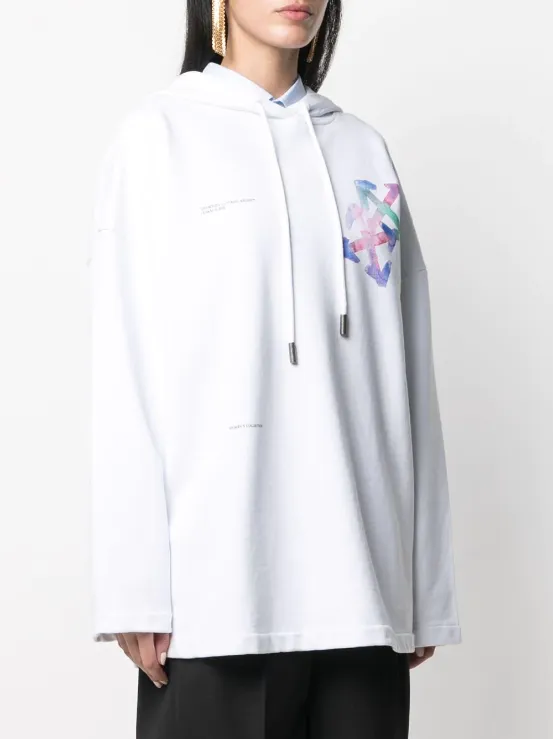 Watercolour Arrows Logo Hoodie