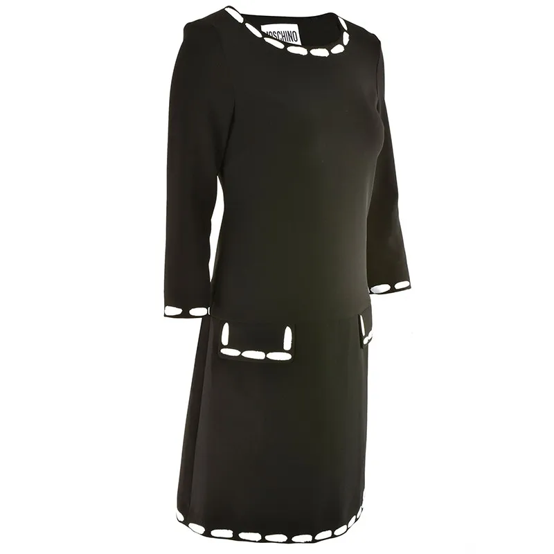 Round Neck Long-Sleeved Dress