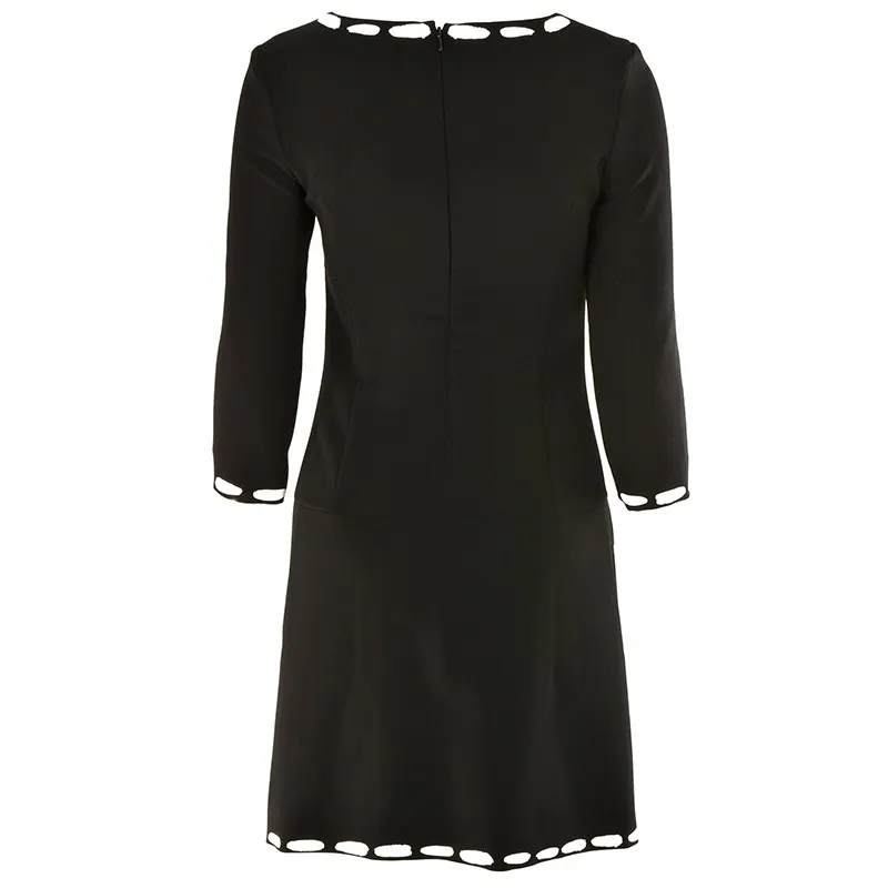 Round Neck Long-Sleeved Dress