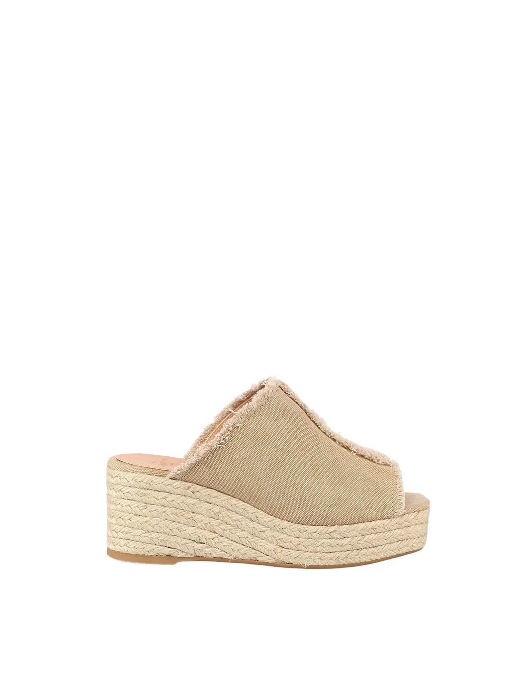Frayed Espadrille Mules