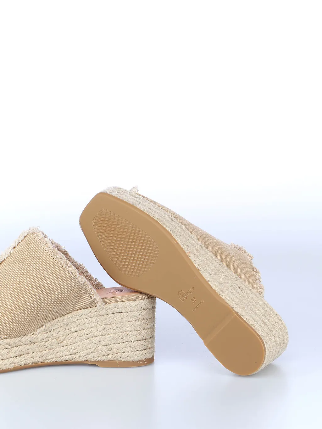 Frayed Espadrille Mules