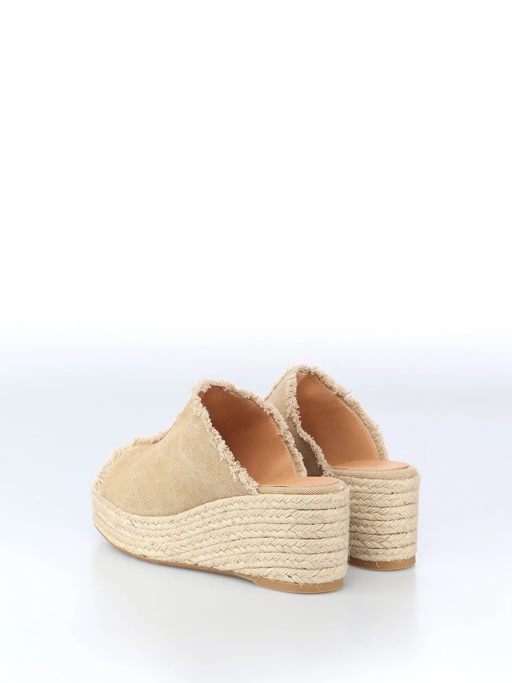 Frayed Espadrille Mules