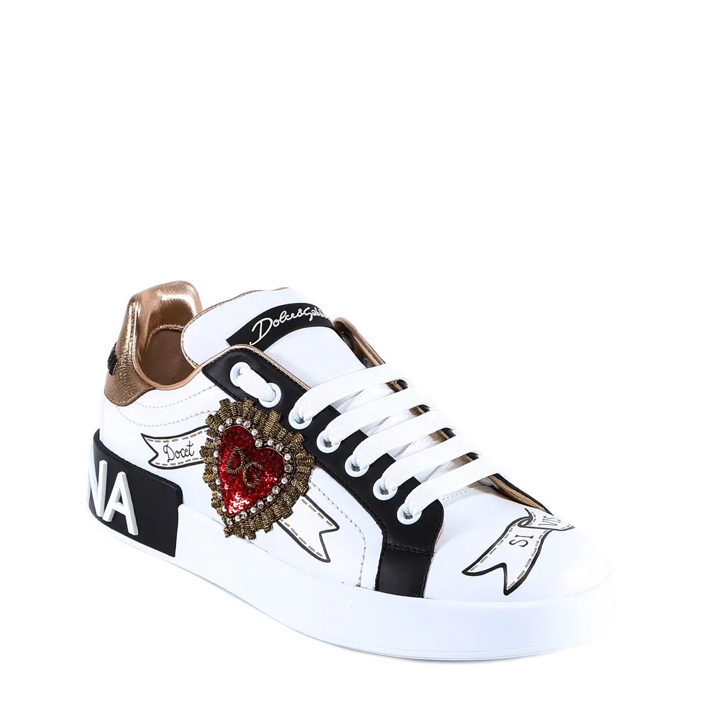Dolce & Gabbana Embroidered Portofino Sneakers