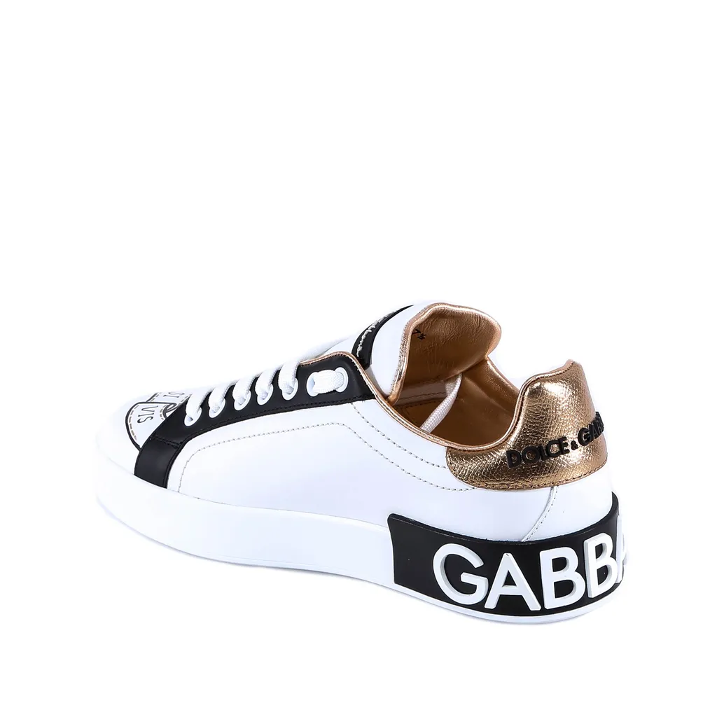Dolce & Gabbana Embroidered Portofino Sneakers
