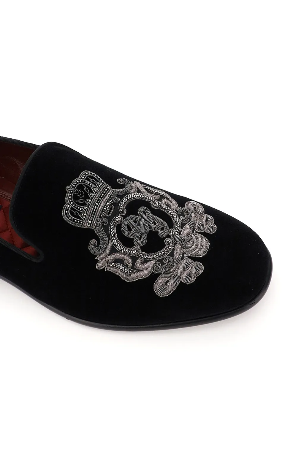 Dolce & Gabbana Monogram Embroidered Loafers