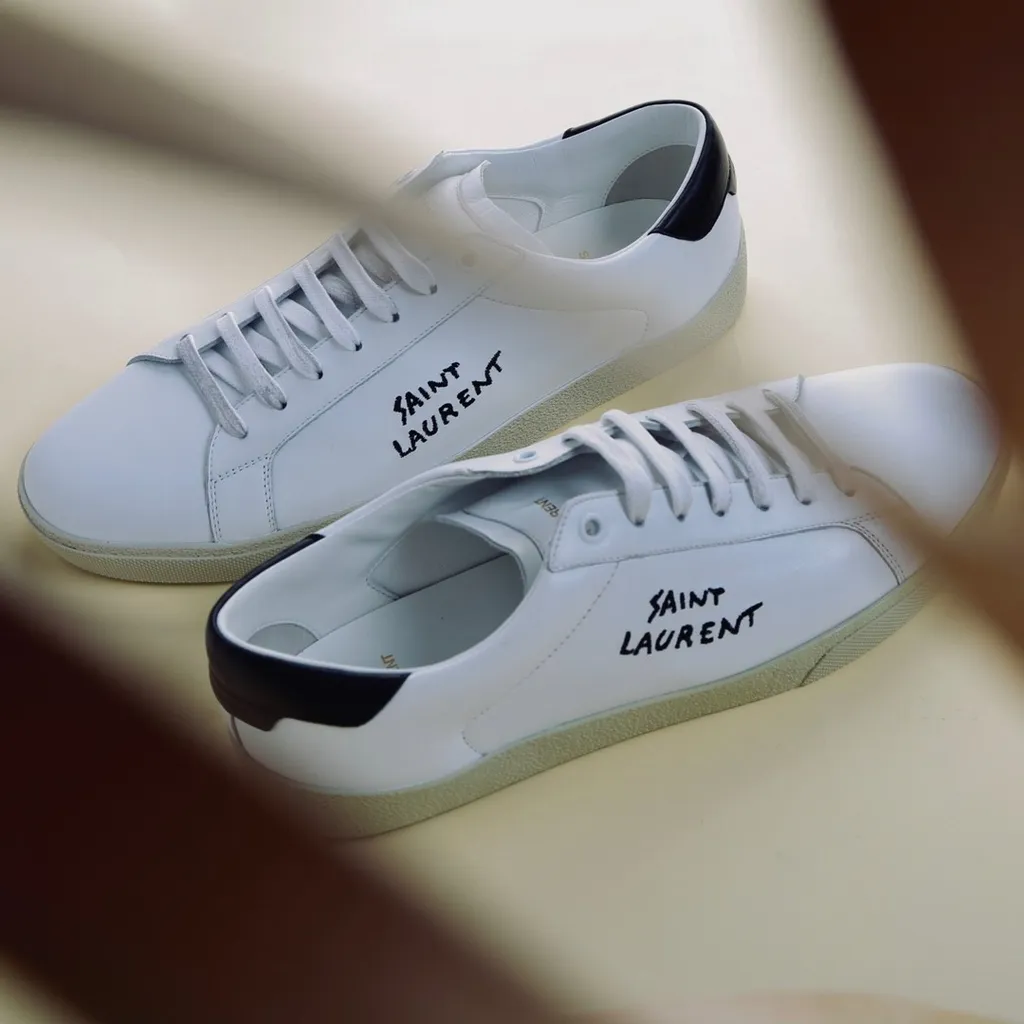 Saint Laurent Court Classic Sl/06 Embroidered Sneakers