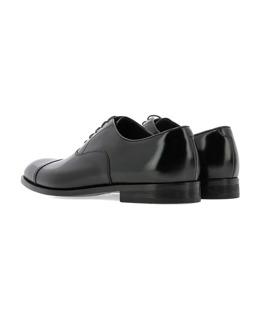 Doucal's Almond Toe Lace-Up Oxford Shoes