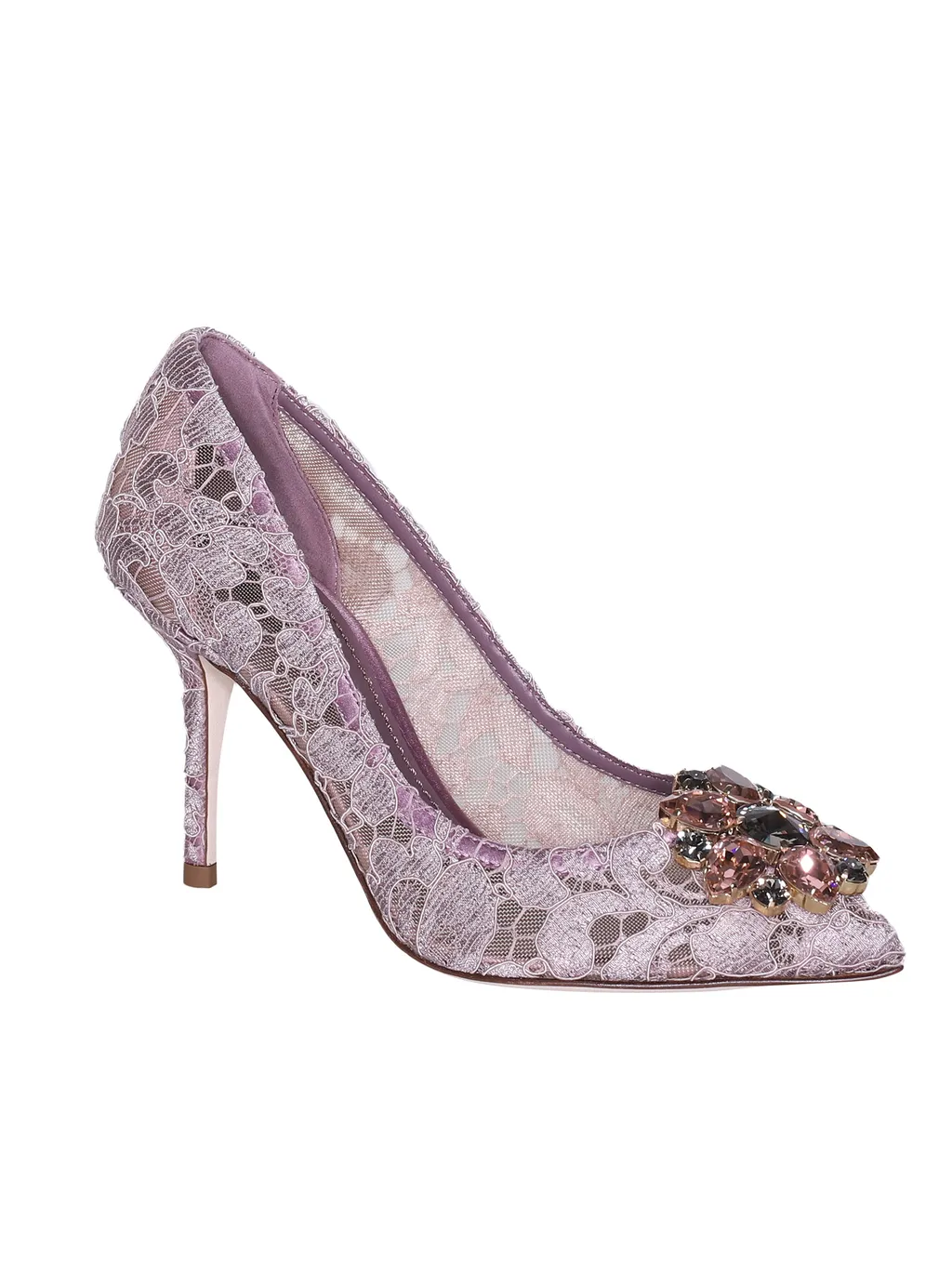 Dolce & Gabbana Taormina Lace Embellished Pumps