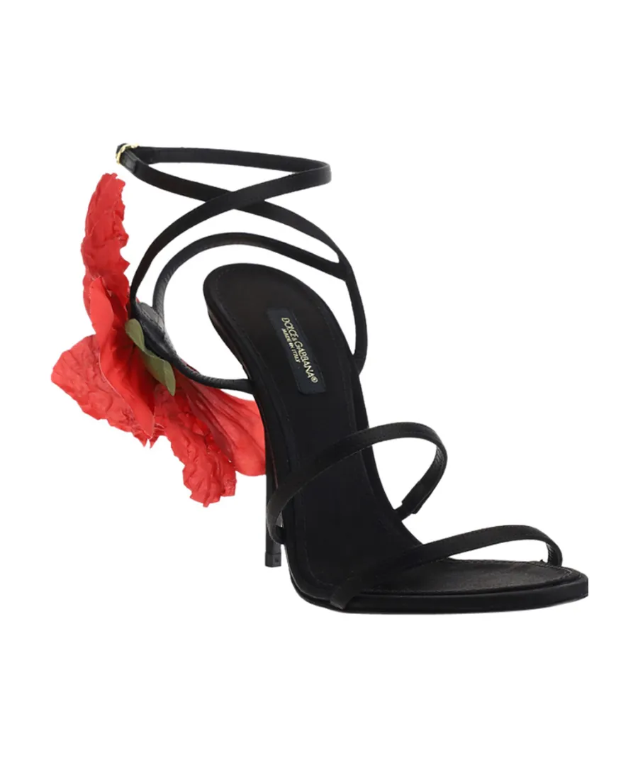 Dolce & Gabbana Flower Embellished Sandals